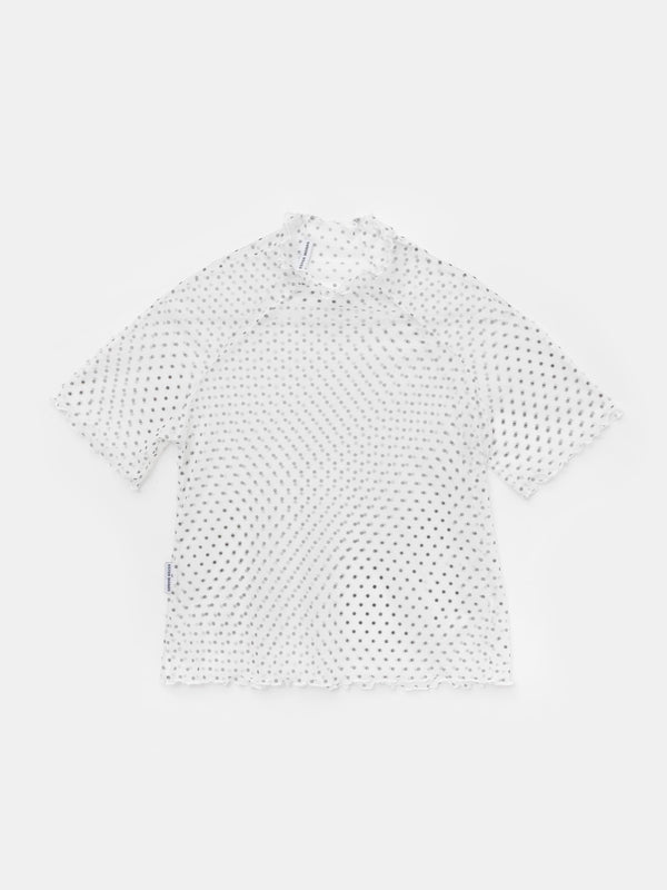 ester manas Polka Dots White Easy Top