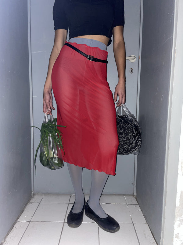 Ester Manas Red Easy Skirt