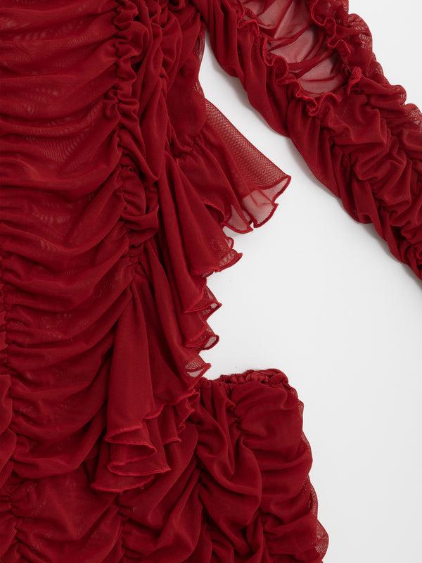 Ester Manas Red Signature Drama Dress