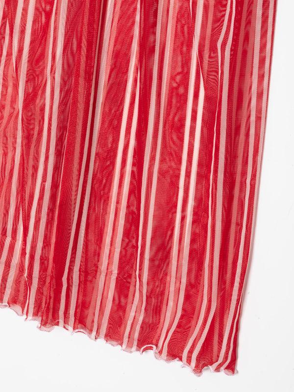 Ester Manas Red Striped Easy Skirt