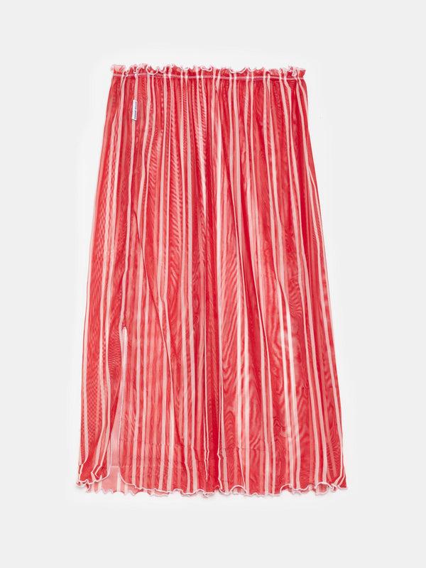 ester manas Red Striped Easy Skirt