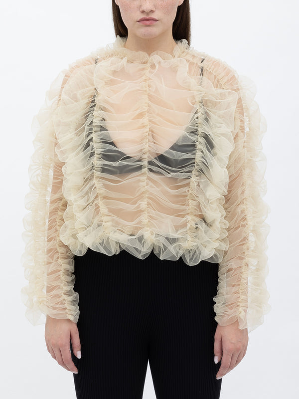 ester manas Ruched Puffy Top