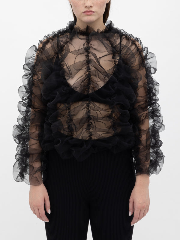 ester manas Ruched Puffy Top