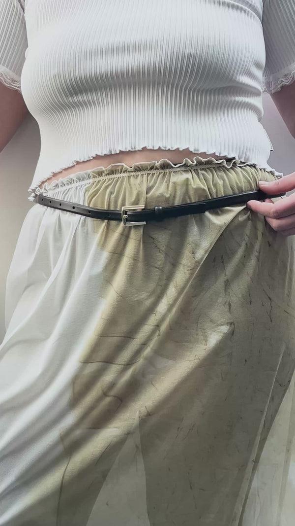 Ester Manas Yellow Scan Easy Skirt