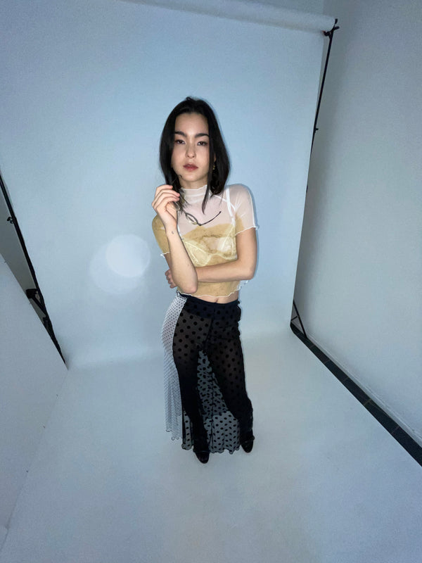 Ester Manas Yellow Scan Top