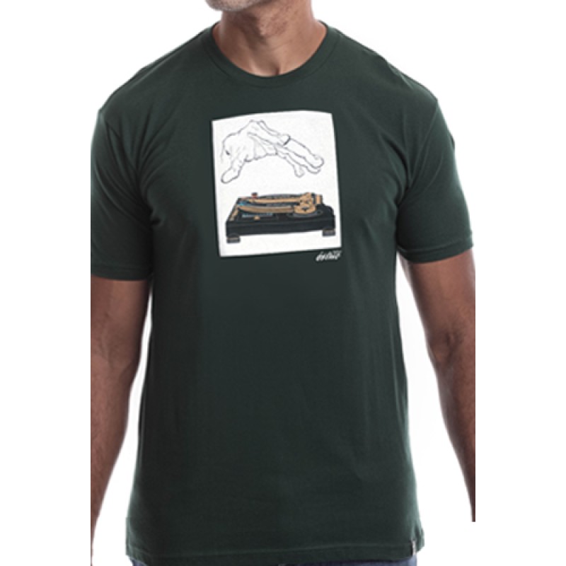 estilo Estilo Clothing™ 12Down (SL-1200GLD) Turntable T-shirt Forest Green