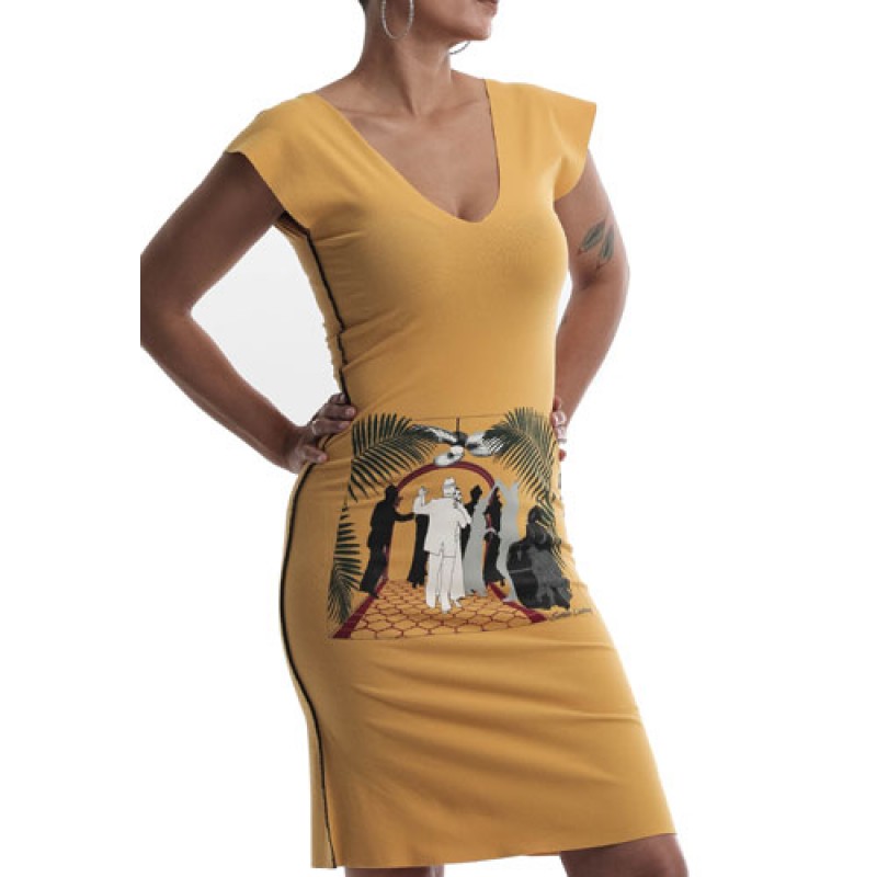 estilo Estilo Clothing™ Art Deco Cuban Cafe Dress