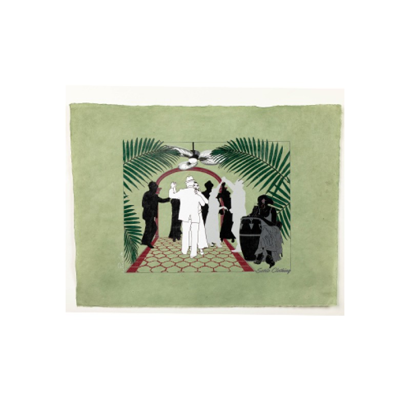 estilo Estilo Clothing™ Art Deco Cuban Parlor Art Print on Paper