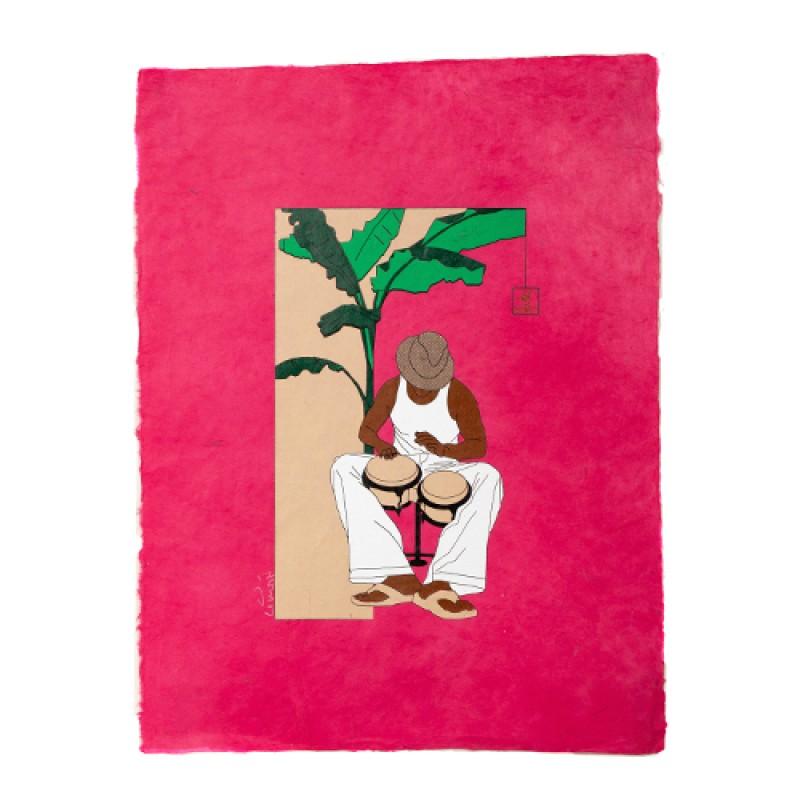 Estilo Estilo Clothing™ Bongocero Bongo Player Art Print On Paper