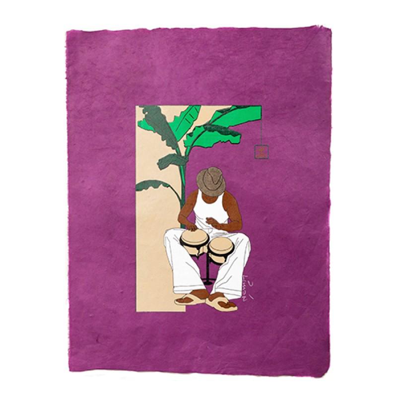 estilo Estilo Clothing™ Bongocero Bongo Player Art Print on Paper