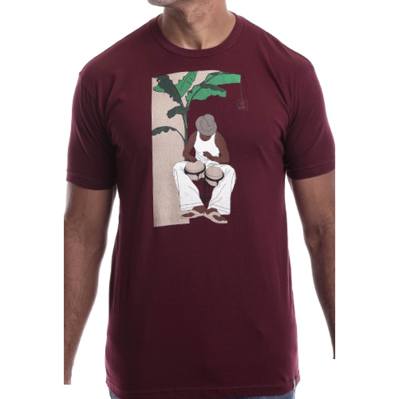 estilo Estilo Clothing™ Bongocero Bongo Player T-shirt Maroon