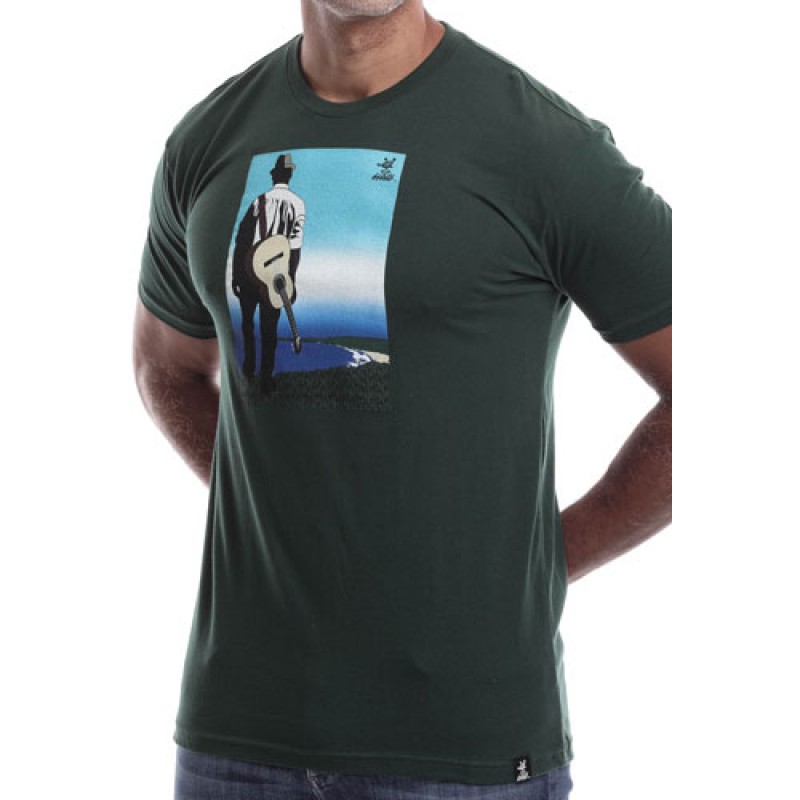 Estilo Estilo Clothing™ Buena Vista Acoustic Guitar Player T-shirt Forest Green