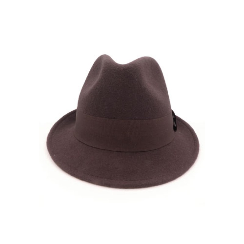 Estilo Estilo Clothing™ Chocolate Wool Fedora Hat