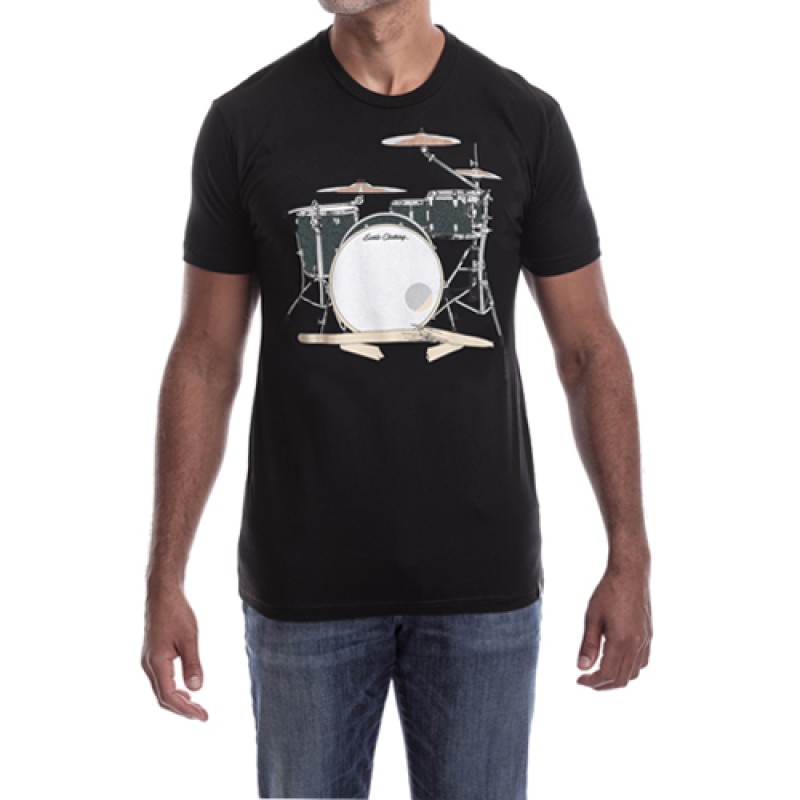 Estilo Estilo Clothing™ Drum Set & Broken Sticks T-shirt Black