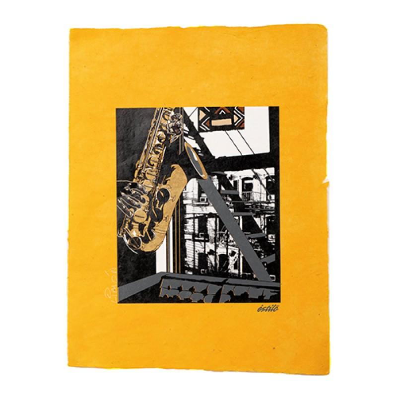 estilo Estilo Clothing™ Inner City Saxophone Art Print on Paper