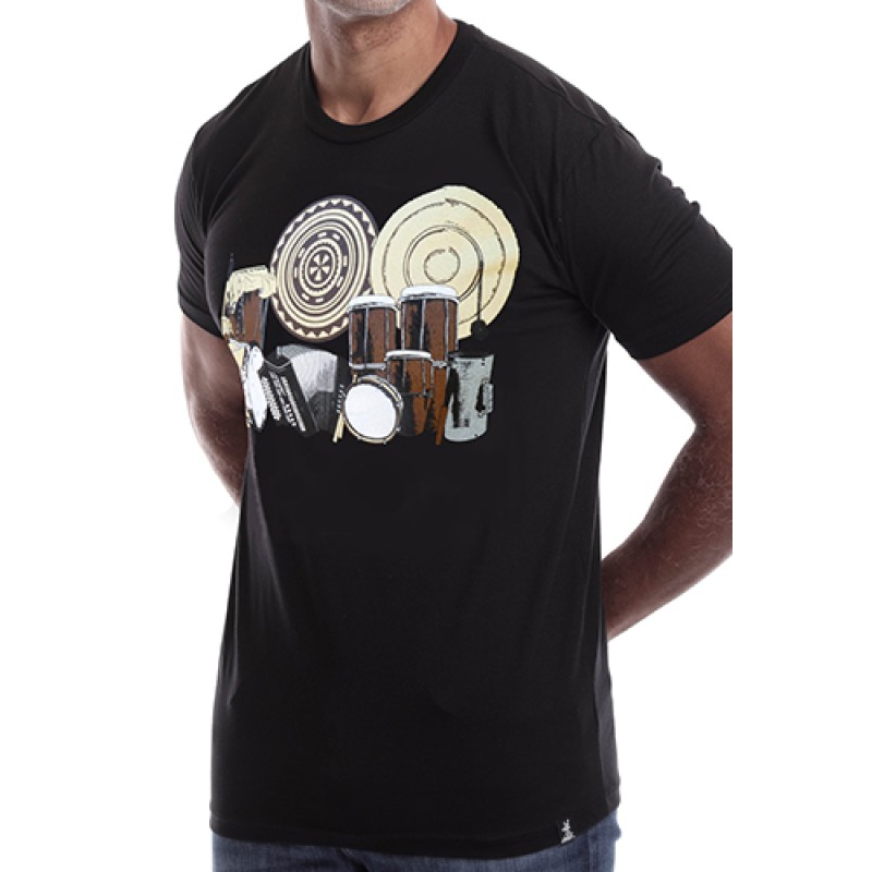 Estilo Estilo Clothing™ La Cumbia De Colombia Y Panama' T-shirt Black
