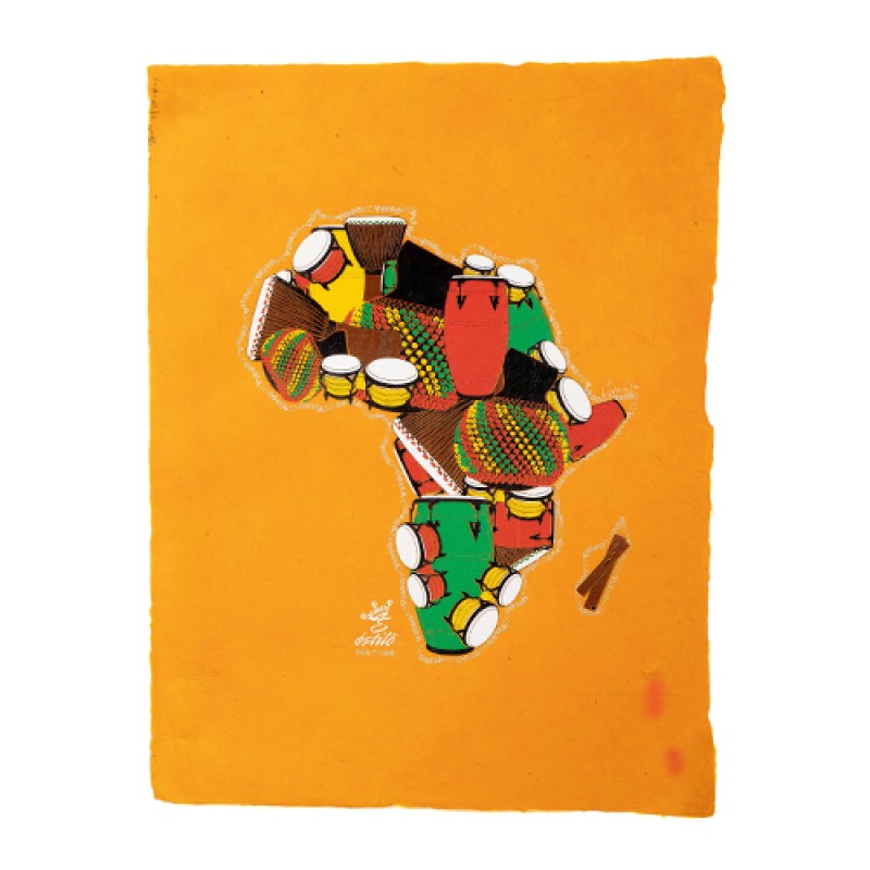 Estilo Estilo Clothing™ One Drum Africa/Drum Art Print On Paper