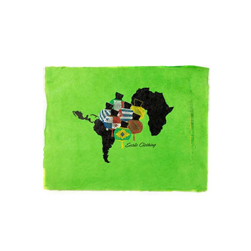 Estilo Estilo Clothing™ Ritmo African & Latin Diaspora Shekere Art Print On Paper