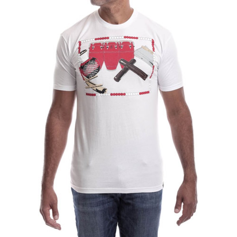 Estilo Estilo Clothing™ Rumba De Chango Afro Cuban T-shirt White