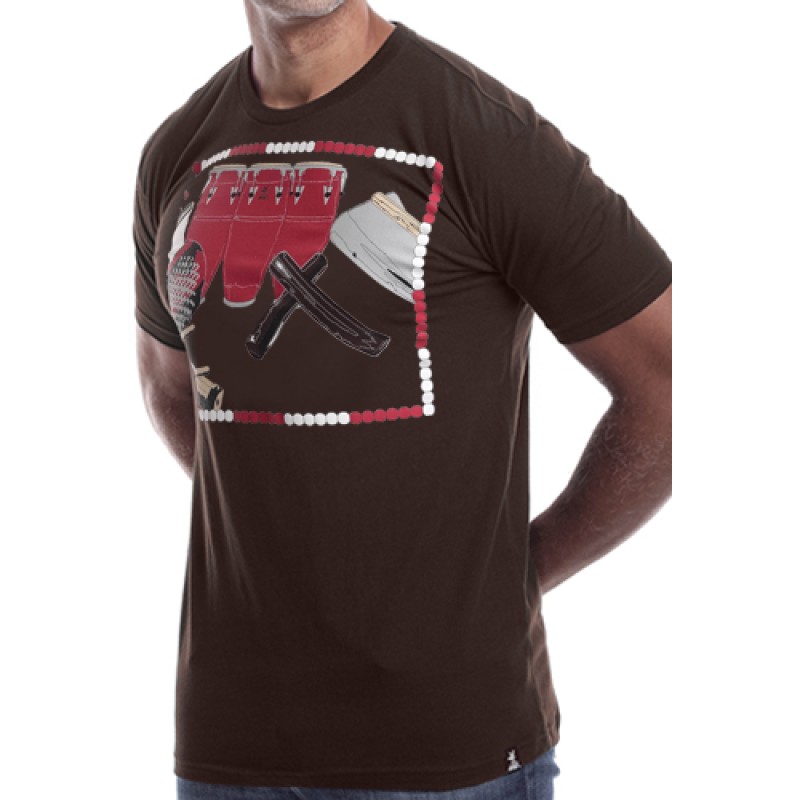 Estilo Estilo Clothing™ Rumba De Chango Afro Cuban T-shirt Chocolate