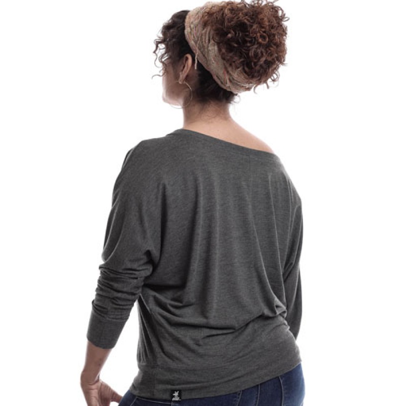 Estilo Estilo Clothing™ Studio Microphone Off The Shoulder Long Sleeve