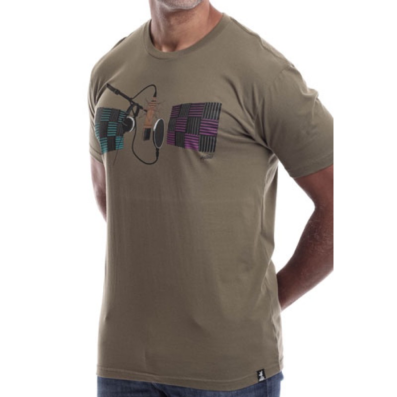 Estilo Estilo Clothing™ Studio Microphone T-shirt Army Green