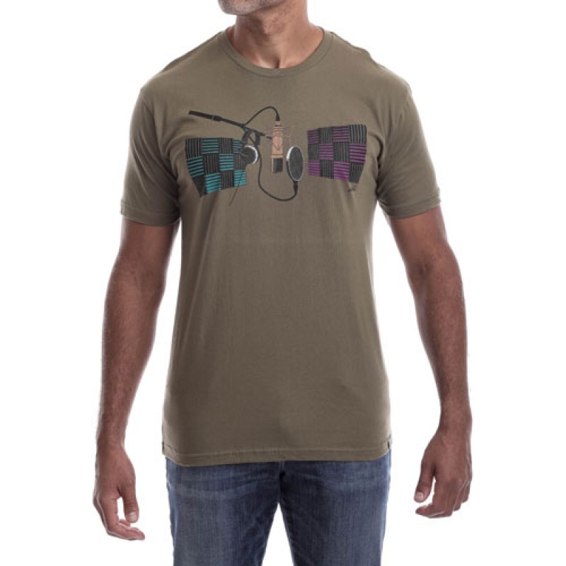 Estilo Estilo Clothing™ Studio Microphone T-shirt Army Green