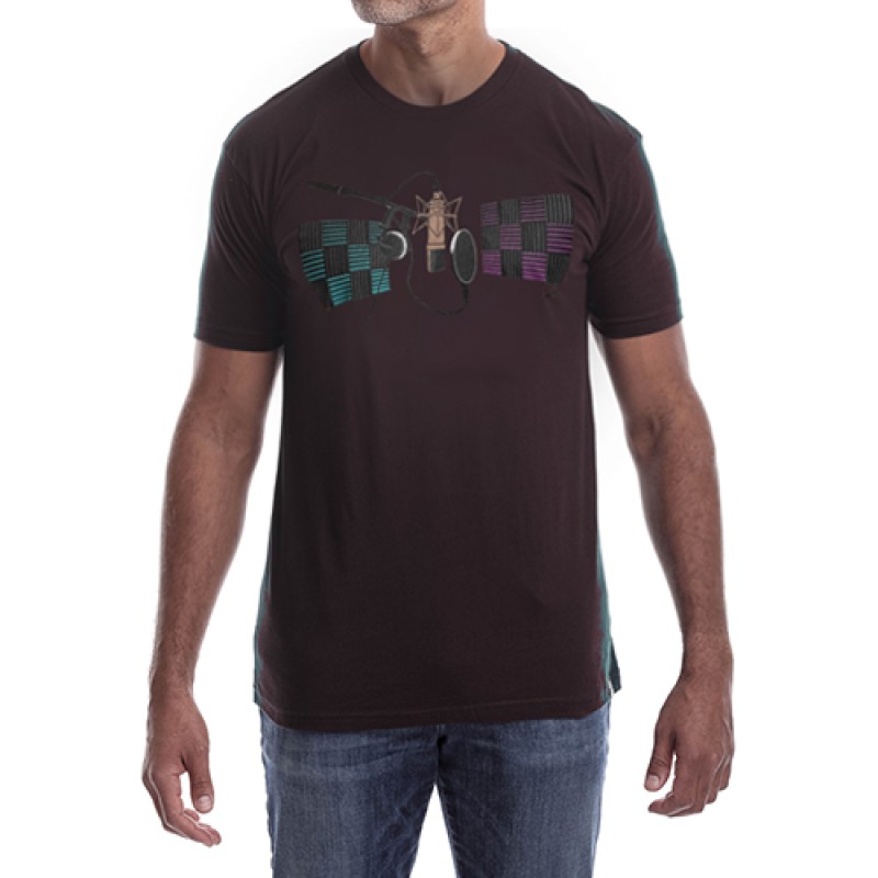 Estilo Estilo Clothing™ Studio Microphone T-shirt Oxblood