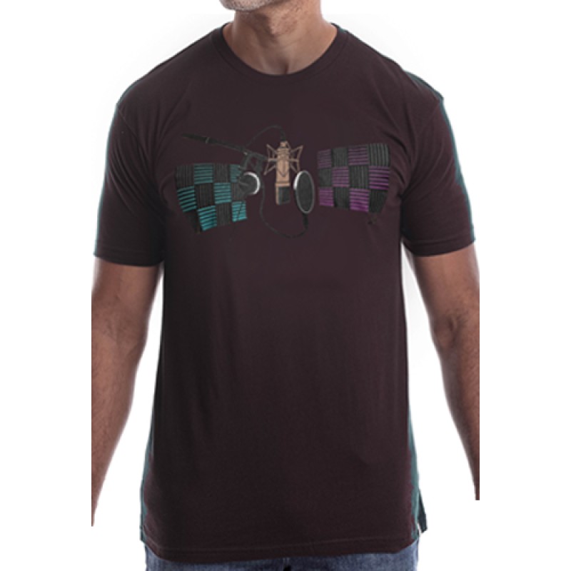 estilo Estilo Clothing™ Studio Microphone T-shirt Oxblood