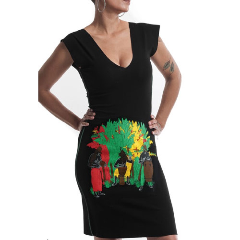 estilo Estilo Clothing™ Tambores del Caribe Caribbean Drummers Dress