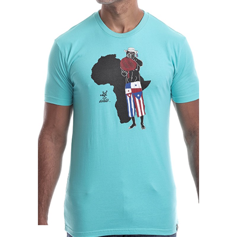 estilo Estilo Clothing™ Afro Latino T-shirt Blue estilo Estilo Clothing™ Afro Latino T-shirt Blue