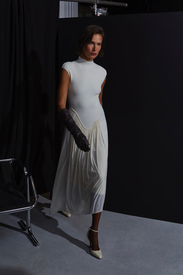 et ochs Francis Knit Combo Midi Dress