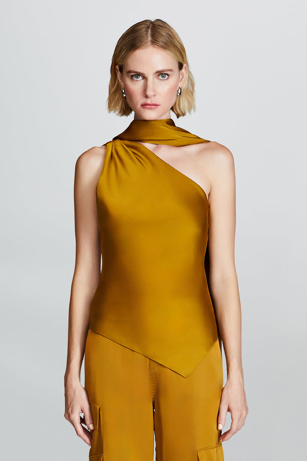 Et Ochs Isadora Halter Tie Neck Top