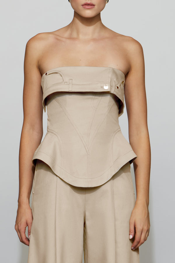 Et Ochs Jordan Corset Bustier Jumpsuit