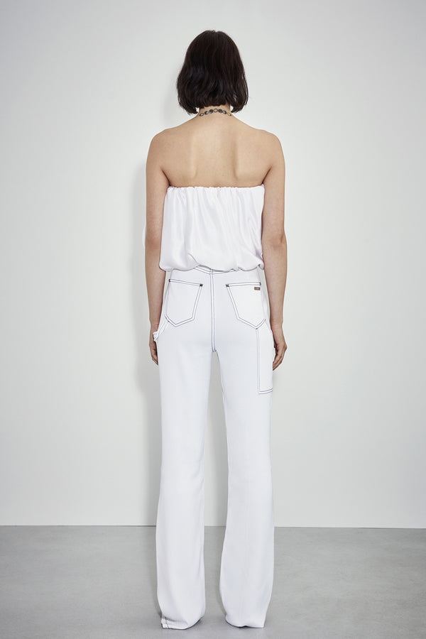 Et Ochs Michelle Scrunchie Crop Top