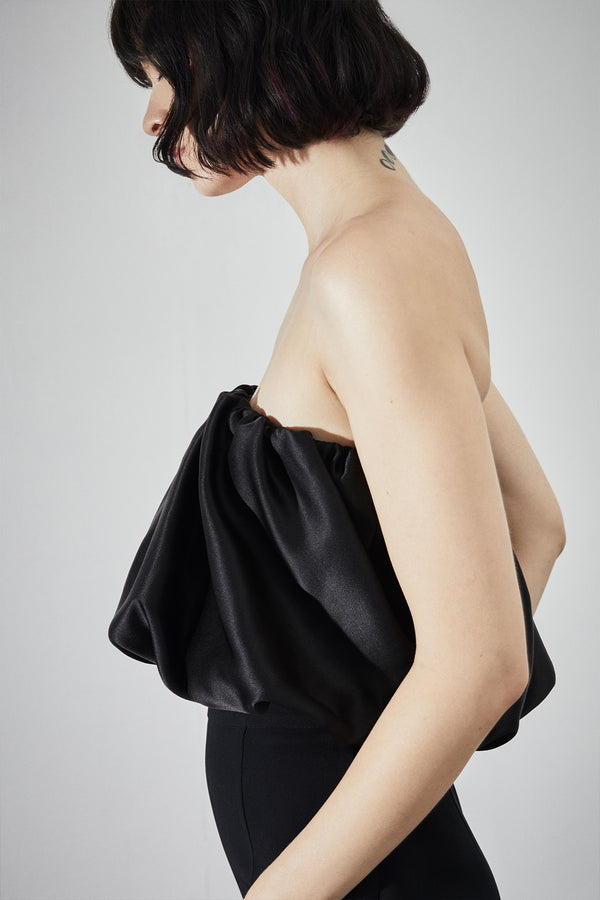 Et Ochs Michelle Scrunchie Crop Top