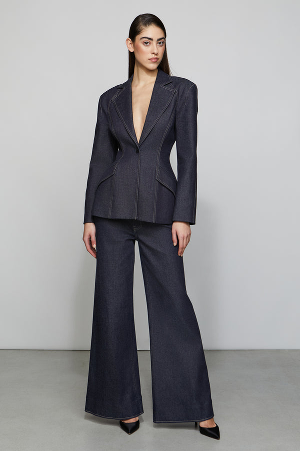 Et Ochs Owen Structure Denim Blazer