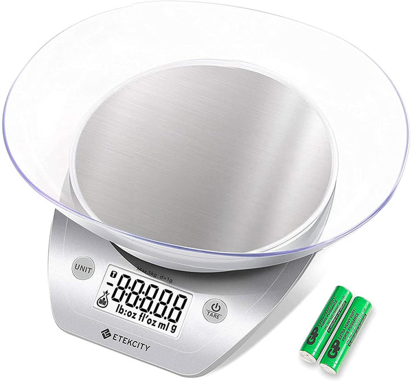 etekcity EK5250 Digital Kitchen Scale with Bowl