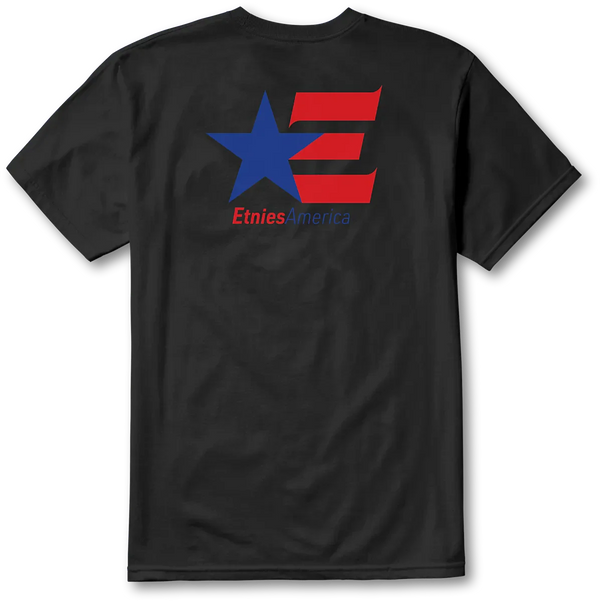 Etnies America Tee BLACK/RED/WHITE