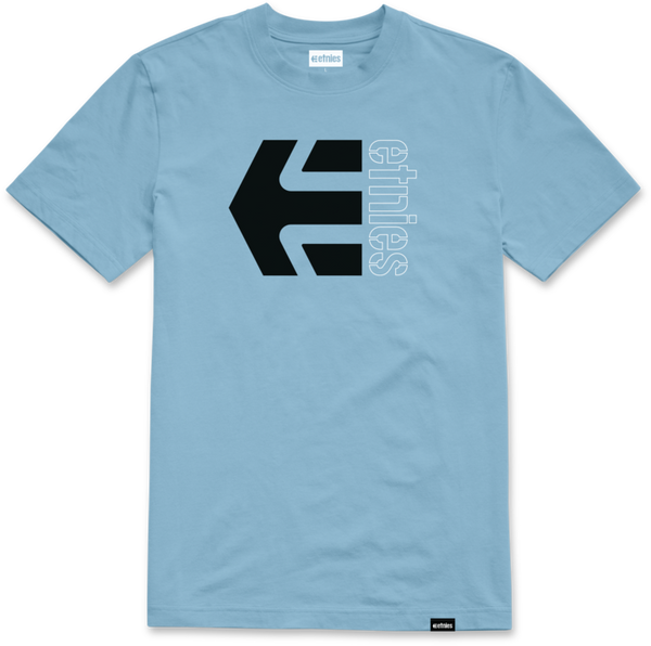 etnies CORP COMBO TEE LIGHT BLUE