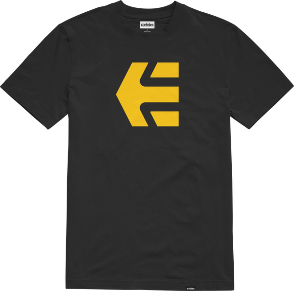 etnies ICON KIDS TEE BLACK/YELLOW