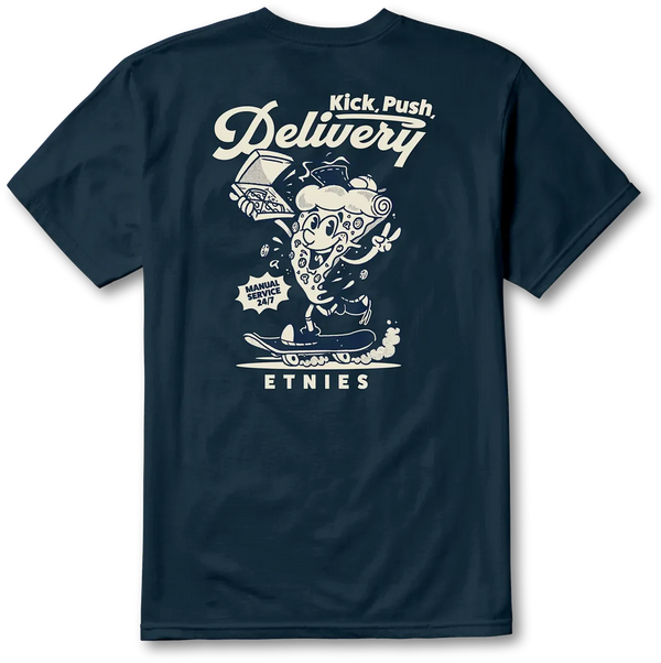 Etnies Kick Push Tee NAVY/TAN