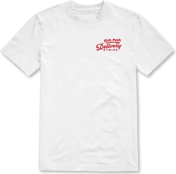 etnies Kick Push Tee WHITE/RED