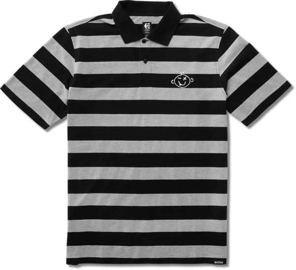 etnies KO POLO SHIRT BLACK/CHARCOAL