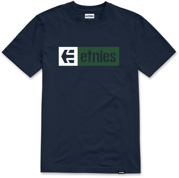 etnies NEW BOX TEE BLUE/GREEN