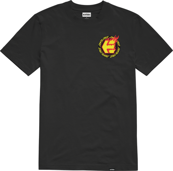 etnies SANTA CRUZ FLAME KIDS TEE BLACK