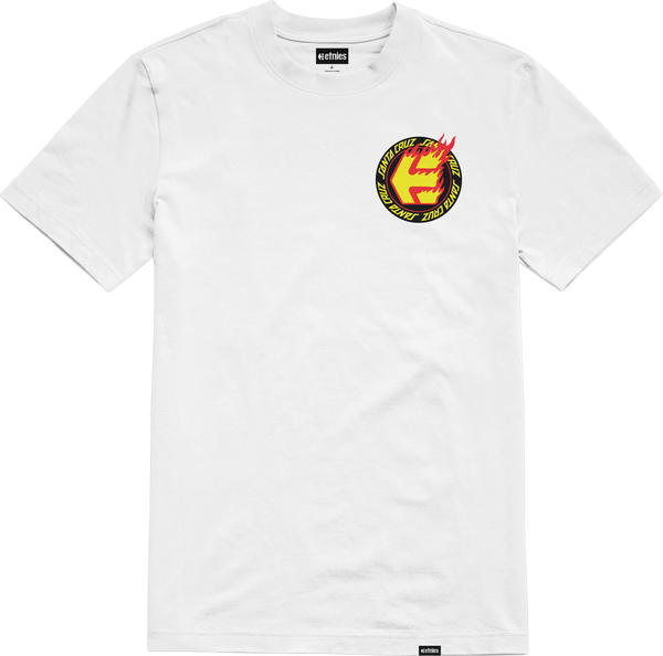 etnies SANTA CRUZ FLAME TEE WHITE