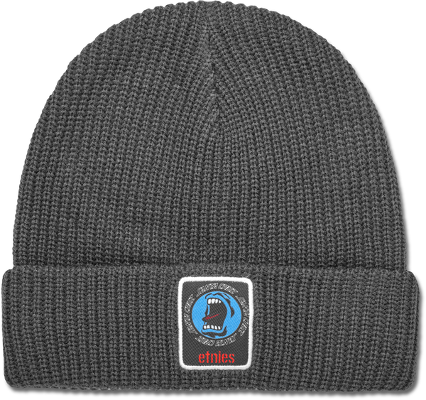etnies SANTA CRUZ SCREAMING HAND BEANIE CHARCOAL