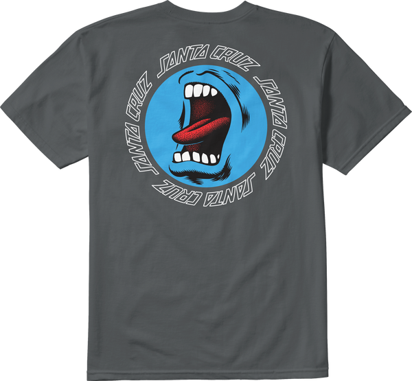 Etnies SANTA CRUZ SCREAMING HAND TEE CHARCOAL
