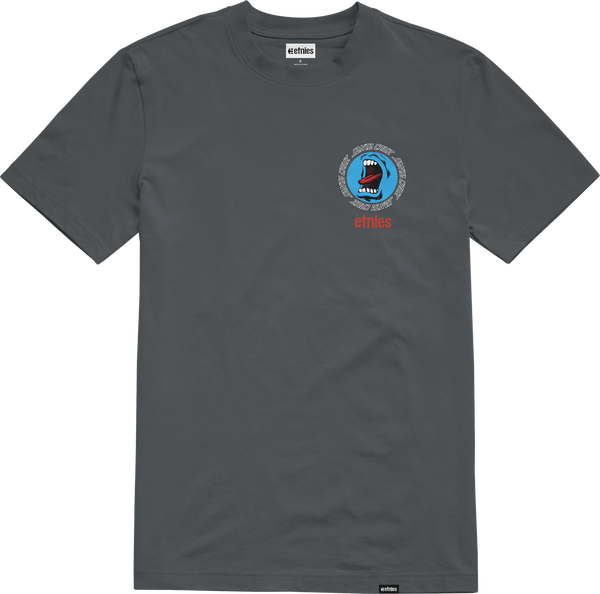 etnies SANTA CRUZ SCREAMING HAND TEE CHARCOAL